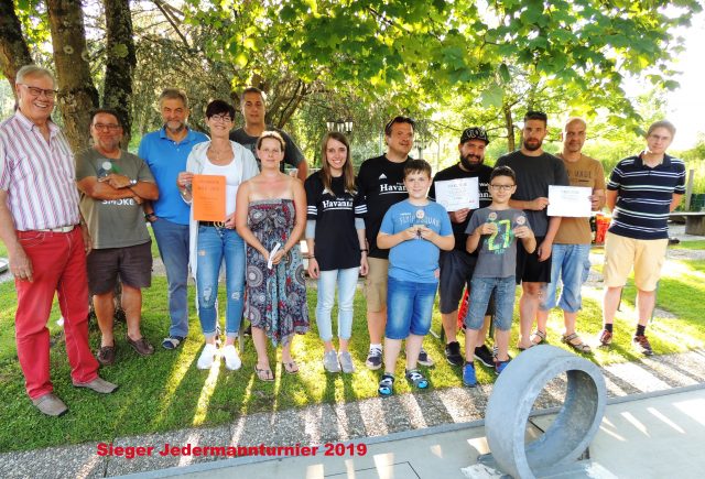 Sieger Jedermann-/Familienturnier 2019